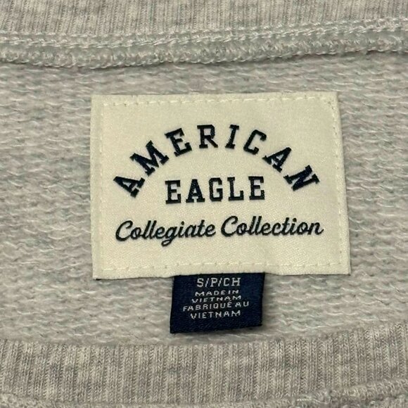 AE Michigan Wolverines Graphic Off The Shoulder Sweatshirt - Picture 3 of 3